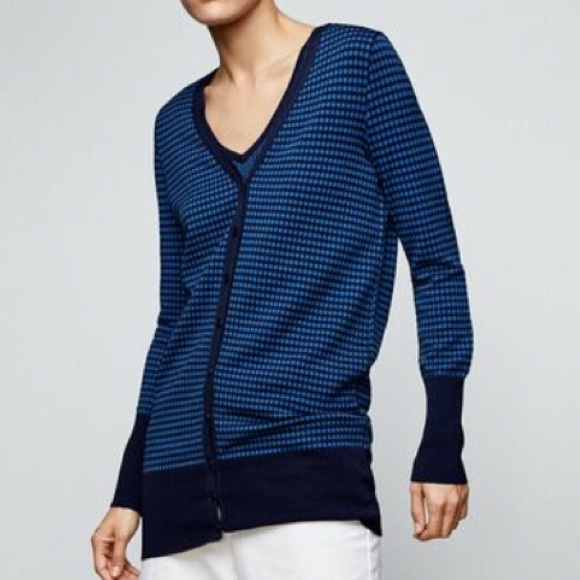Zara Two Toned Cardigan - Picture 2 of 2